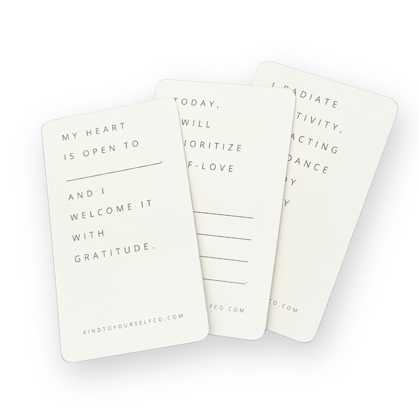 Customizable Affirmations Card Deck by KTYCo.