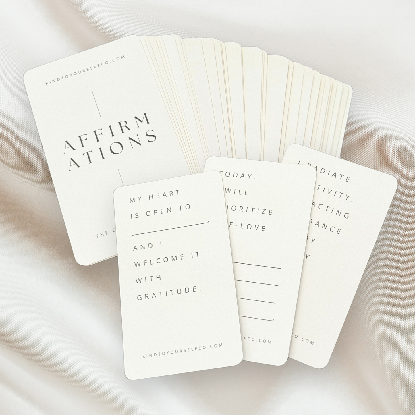 Customizable Affirmations Card Deck by KTYCo.